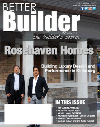 Better Builder Magazine, Fall 2012